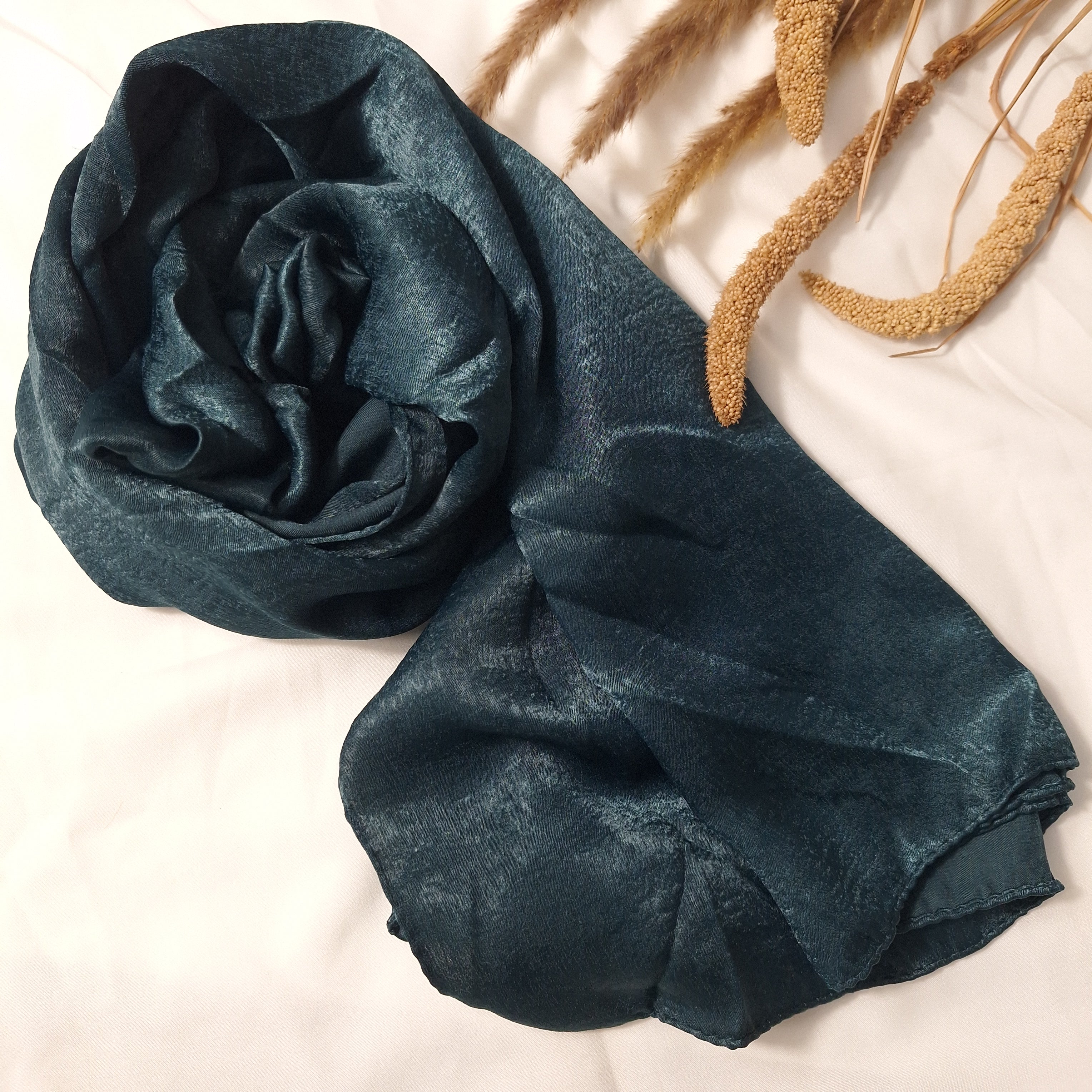 Velvet Silk - Teal Green