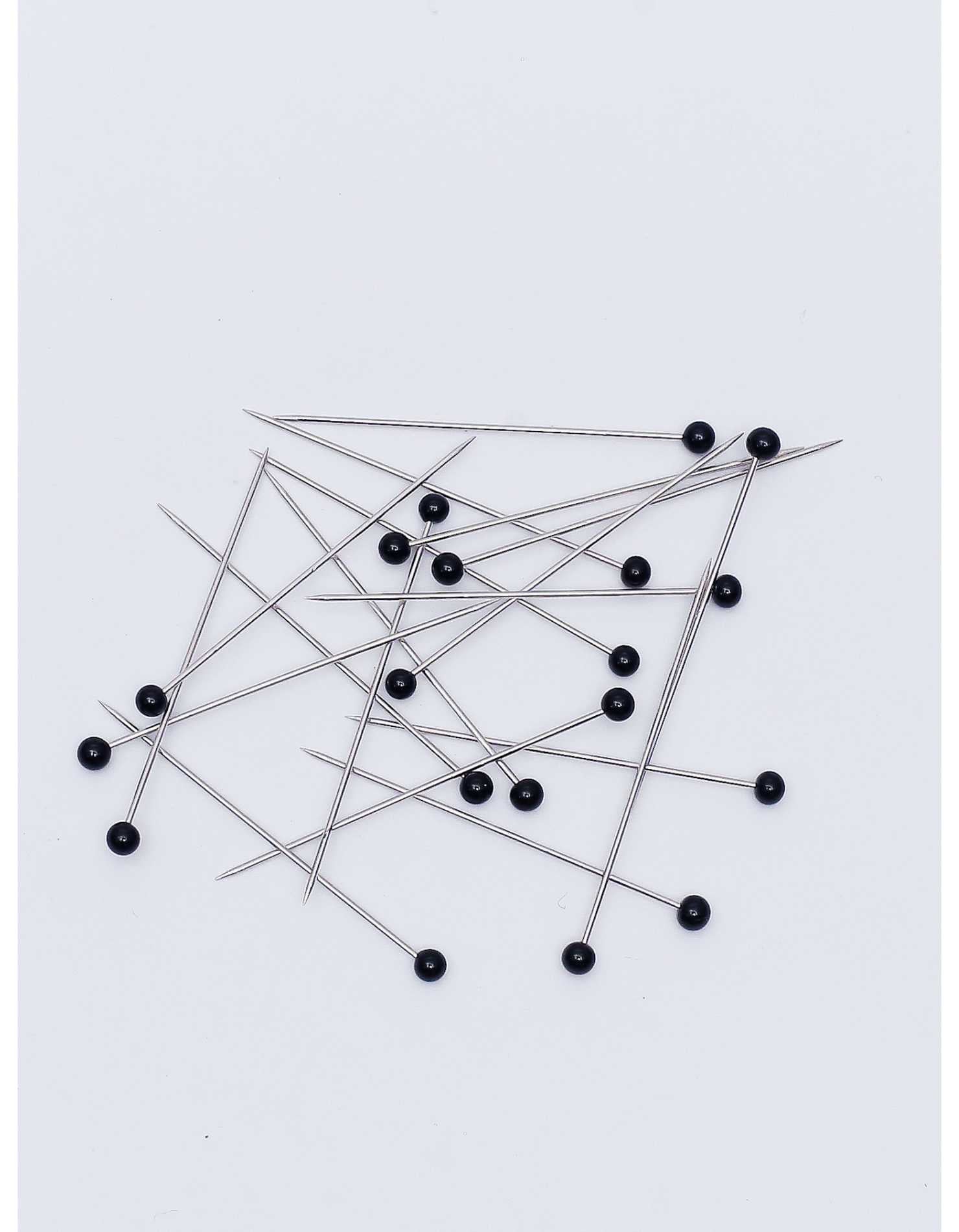 Pearl Head Pins Box - Black