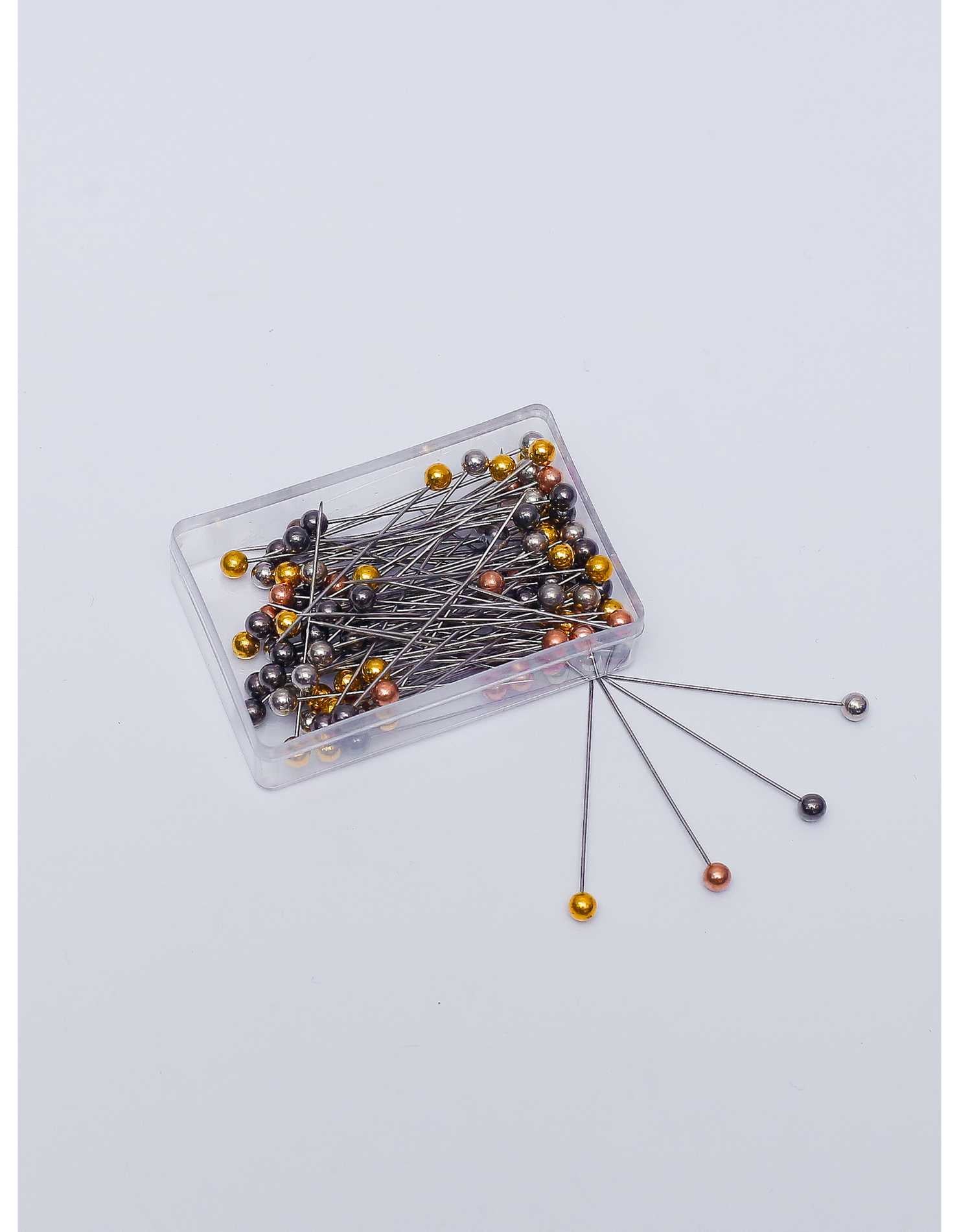 Pearl Head Pins Box - Multi Color